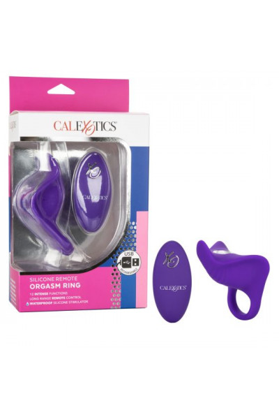 Фиолетовое перезаряжаемое эрекционное кольцо Silicone Remote Orgasm Ring Фиолетовое перезаряжаемое эрекционное кольцо Silicone Remote Orgasm Ring