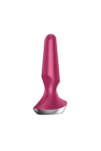 Малиновая анальная пробка с вибрацией Satisfyer Plug-ilicious 2 - 14 см. Малиновая анальная пробка с вибрацией Satisfyer Plug-ilicious 2 - 14 см.