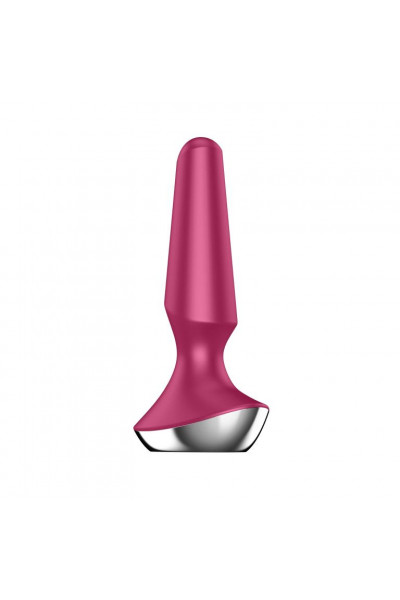 Малиновая анальная пробка с вибрацией Satisfyer Plug-ilicious 2 - 14 см. Малиновая анальная пробка с вибрацией Satisfyer Plug-ilicious 2 - 14 см.