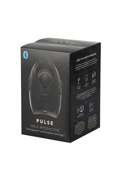 Черный мастурбатор Pulse Solo Interactive Черный мастурбатор Pulse Solo Interactive