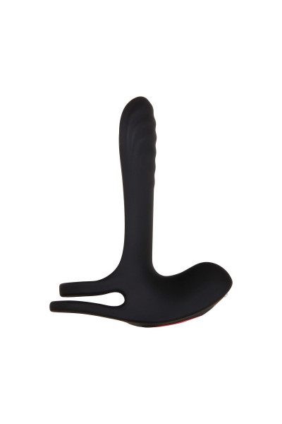 Черная насадка-эректор с пультом ДУ Vibrating Girth Enhancer Черная насадка-эректор с пультом ДУ Vibrating Girth Enhancer