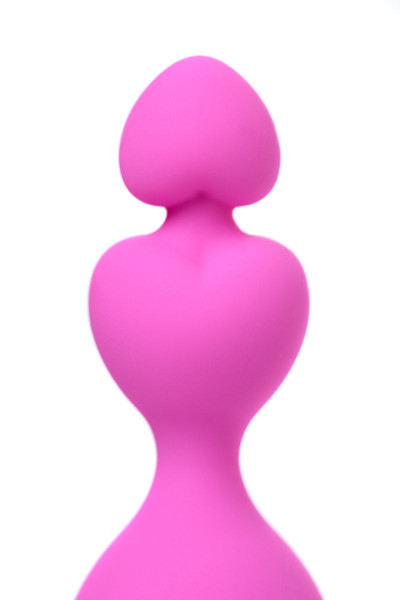 Розовая силиконовая анальная цепочка Sweety - 18,5 см. Розовая силиконовая анальная цепочка Sweety - 18,5 см.