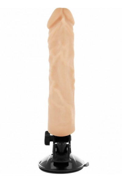 Телесный вибратор на мощной присоске Basecock Realistic Vibrator - 21 см. Телесный вибратор на мощной присоске Basecock Realistic Vibrator - 21 см.
