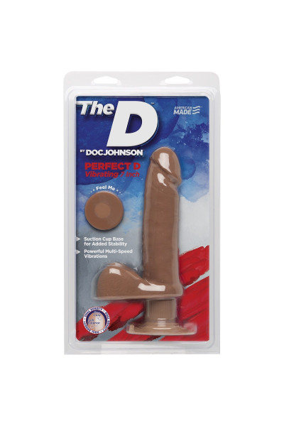 Вибратор-мулат Perfect D Vibrating 7 with Balls Вибратор-мулат Perfect D Vibrating 7 with Balls