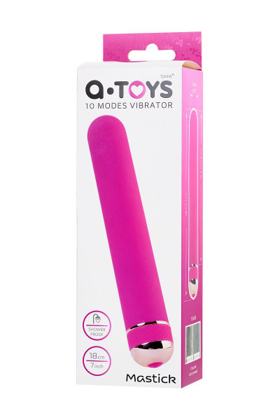 Розовый нереалистичный вибратор Mastick - 18 см. Розовый нереалистичный вибратор Mastick - 18 см.