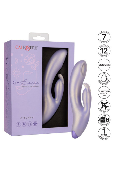 Сиреневый вибратор-кролик GBunny - 19 см. Сиреневый вибратор-кролик GBunny - 19 см.