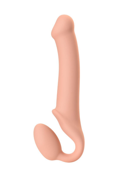 Телесный безремневой страпон Silicone Bendable Strap-On L Телесный безремневой страпон Silicone Bendable Strap-On L