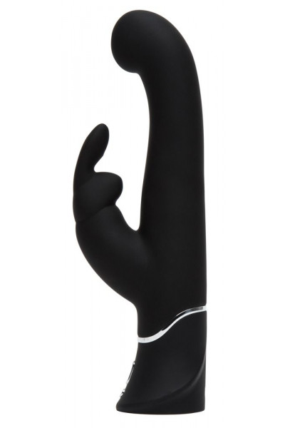 Черный вибратор-кролик G-Spot Stroking Vibrator - 24,2 см. Черный вибратор-кролик G-Spot Stroking Vibrator - 24,2 см.