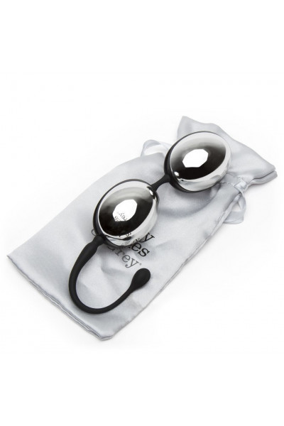 Серебристо-черные вагинальные шарики Inner Goddess Silver Jiggle Balls Серебристо-черные вагинальные шарики Inner Goddess Silver Jiggle Balls
