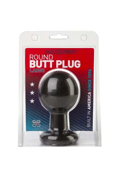 Круглая черная анальная пробка Classic Round Butt Plugs Large - 12,1 см. Круглая черная анальная пробка Classic Round Butt Plugs Large - 12,1 см.