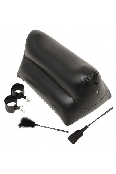 Надувная любовная подушка Portable Triangle Cushion с аксессуарами Надувная любовная подушка Portable Triangle Cushion с аксессуарами