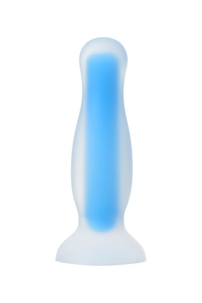 Голубая, светящаяся в темноте анальная втулка Namor Glow - 12,5 см. Голубая, светящаяся в темноте анальная втулка Namor Glow - 12,5 см.