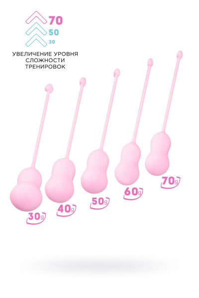 Набор из 5 розовых вагинальных шариков Tulips Набор из 5 розовых вагинальных шариков Tulips