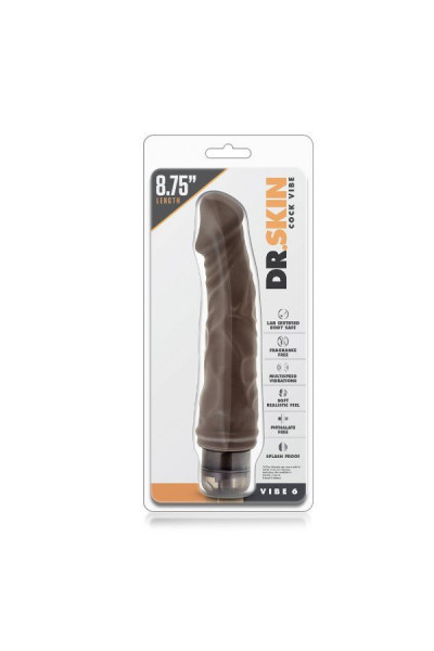 Коричневый вибратор-реалистик Cock Vibe 6 - 21,6 см. Коричневый вибратор-реалистик Cock Vibe 6 - 21,6 см.