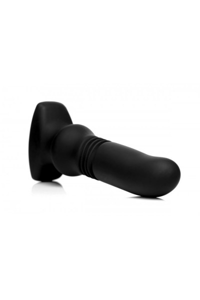 Черный фрикционный вибратор Silicone Vibrating Thrusting Plug with Remote Control - 17,1 см. Черный фрикционный вибратор Silicone Vibrating Thrusting Plug with Remote Control - 17,1 см.