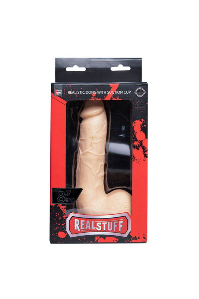 Телесный фаллоимитатор REALSTUFF 8INCH DONG WITH SUCTION CUP - 20 см. Телесный фаллоимитатор REALSTUFF 8INCH DONG WITH SUCTION CUP - 20 см.