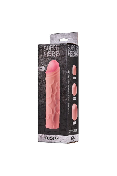 Фаллоудлинитель SUPER HERO Bersek - 19,5 см. Фаллоудлинитель SUPER HERO Bersek - 19,5 см.
