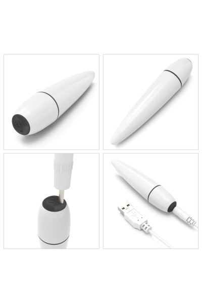 Белый мини-вибратор IJOY Rechargeable Power Play - 10,5 см. Белый мини-вибратор IJOY Rechargeable Power Play - 10,5 см.