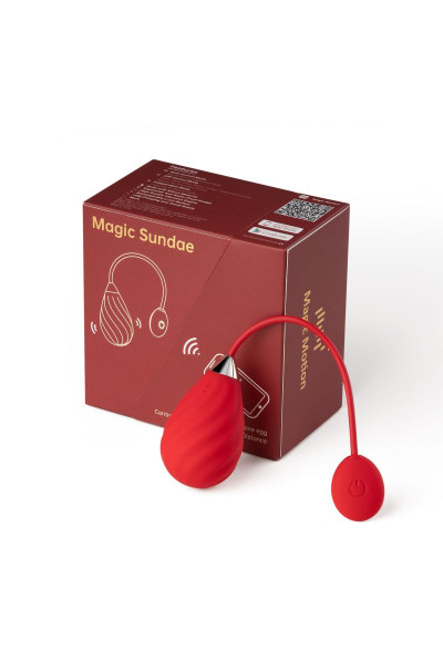 Красное виброяйцо Magic Motion Sundae Красное виброяйцо Magic Motion Sundae