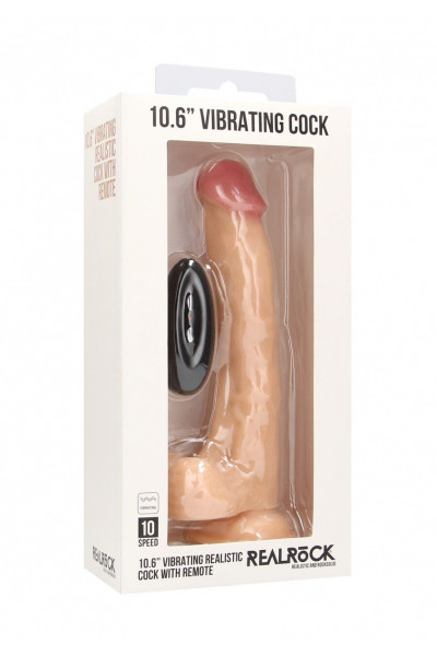 Телесный вибратор-реалистик Vibrating Realistic Cock 10 With Scrotum - 27 см. Телесный вибратор-реалистик Vibrating Realistic Cock 10 With Scrotum - 27 см.