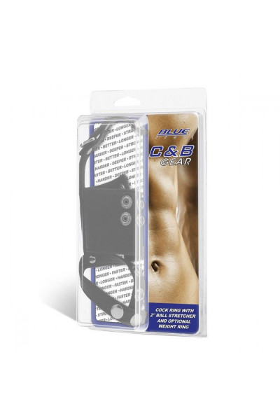 Кольцо на член и мошонку Cock Ring With 2 Ball Stretcher And Optional Weight Ring Кольцо на член и мошонку Cock Ring With 2 Ball Stretcher And Optional Weight Ring