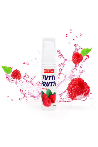 Гель-смазка Tutti-frutti с малиновым вкусом - 30 гр. Гель-смазка Tutti-frutti с малиновым вкусом - 30 гр.