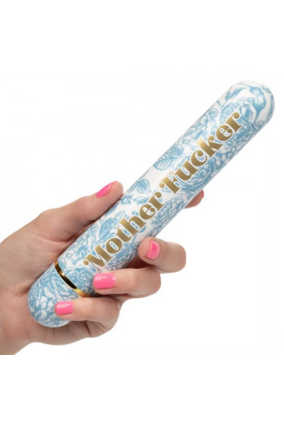 Голубой классический вибратор Naughty Bits Mother Fucker Personal Vibrator - 18 см. Голубой классический вибратор Naughty Bits Mother Fucker Personal Vibrator - 18 см.