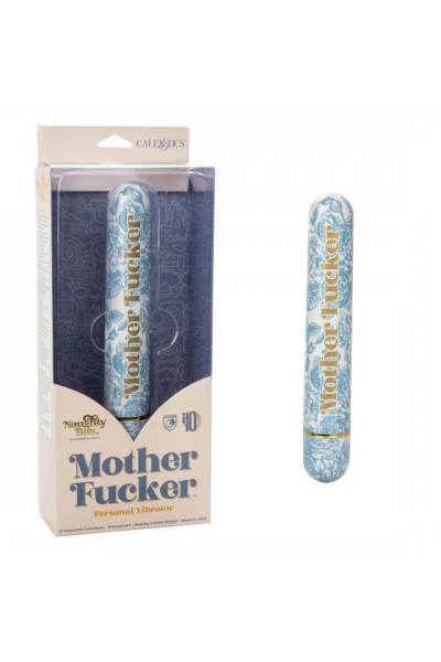 Голубой классический вибратор Naughty Bits Mother Fucker Personal Vibrator - 18 см. Голубой классический вибратор Naughty Bits Mother Fucker Personal Vibrator - 18 см.