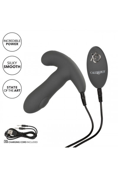 Серый вибромассажер простаты Remote Control Dual Pulsating Probe Серый вибромассажер простаты Remote Control Dual Pulsating Probe