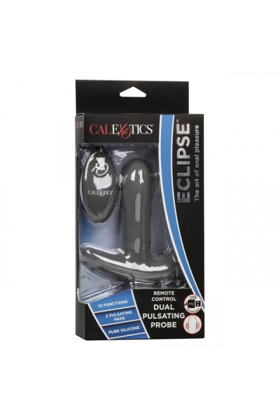 Серый вибромассажер простаты Remote Control Dual Pulsating Probe Серый вибромассажер простаты Remote Control Dual Pulsating Probe
