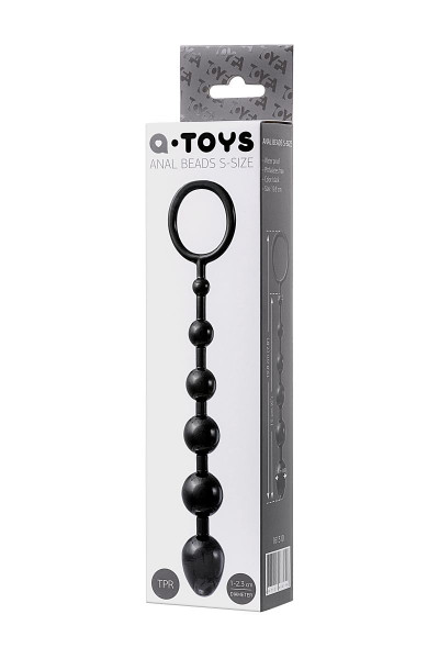 Анальная цепочка черного цвета A-toys - 19,8 см. Анальная цепочка черного цвета A-toys - 19,8 см.