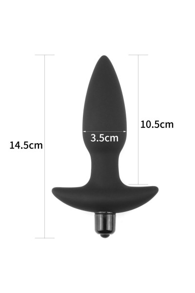 Черная анальная вибропробка Anal Indulgence Collection Fantasy Plug - 14,5 см. Черная анальная вибропробка Anal Indulgence Collection Fantasy Plug - 14,5 см.