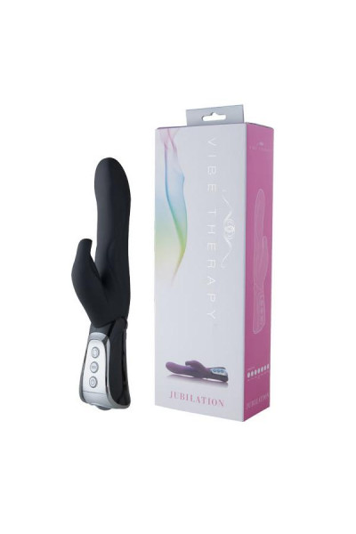 Чёрный вибратор VIBE THERAPY JUBILATION - 23 см. Чёрный вибратор VIBE THERAPY JUBILATION - 23 см.
