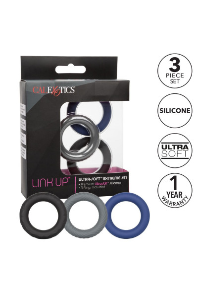 Набор из 3 эрекционных колец Link Up Ultra-Soft Extreme Набор из 3 эрекционных колец Link Up Ultra-Soft Extreme