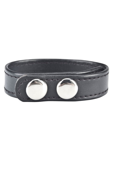 Кольцо на пенис SNAP COCK RING из искусственной кожи на клепках Кольцо на пенис SNAP COCK RING из искусственной кожи на клепках
