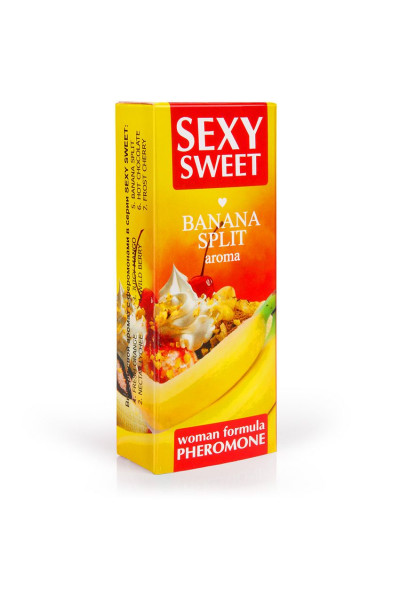 Парфюмированное средство для тела с феромонами Sexy Sweet с ароматом банана - 10 мл. Парфюмированное средство для тела с феромонами Sexy Sweet с ароматом банана - 10 мл.