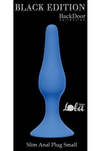 Синяя малая анальная пробка Slim Anal Plug Small - 10,5 см. Синяя малая анальная пробка Slim Anal Plug Small - 10,5 см.