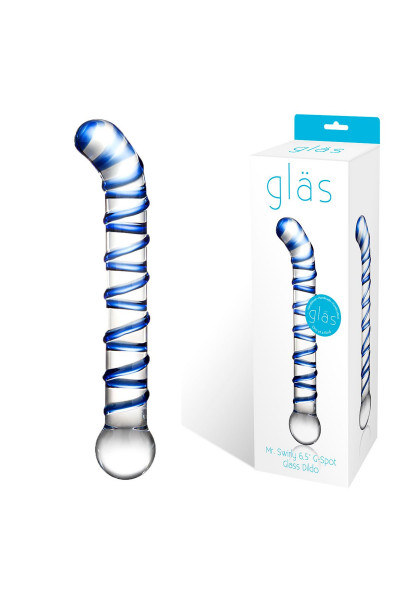 Изогнутый стеклянный фаллос G-Spot Glass Dildo - 17 см. Изогнутый стеклянный фаллос G-Spot Glass Dildo - 17 см.