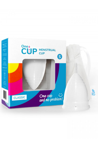 Белая менструальная чаша OneCUP Classic - размер S Белая менструальная чаша OneCUP Classic - размер S