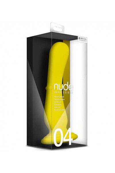 Желтый вибратор на присоске Nude Impressions 04 - 18 см. Желтый вибратор на присоске Nude Impressions 04 - 18 см.