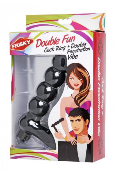 Насадка для двойного проникновения Double Fun Cock Ring with Double Penetration Vibe Насадка для двойного проникновения Double Fun Cock Ring with Double Penetration Vibe