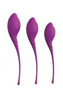 Набор из 3 фиолетовых вагинальных шариков PLEASURE BALLS EGGS KEGEL EXERCISE SET
