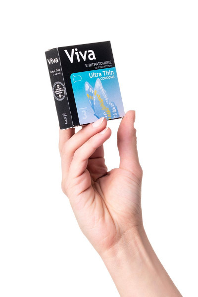 Ультратонкие презервативы VIVA Ultra Thin - 3 шт. Ультратонкие презервативы VIVA Ultra Thin - 3 шт.