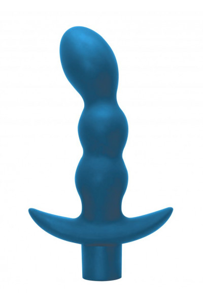 Бирюзовый анальный вибромассажёр Naughty - 14,5 см. Бирюзовый анальный вибромассажёр Naughty - 14,5 см.