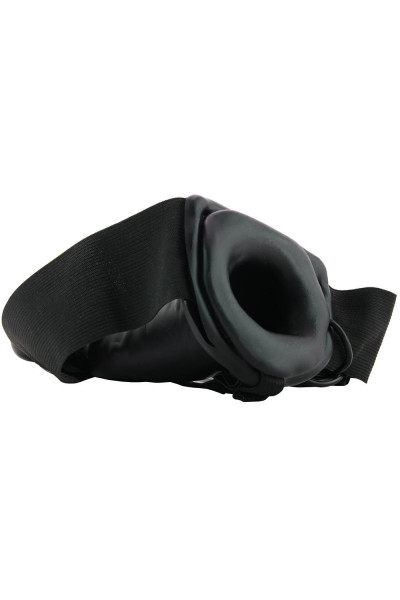 Чёрный полый страпон с вибрацией Unisex Vibrating Hollow Strap-On - 14 см. Чёрный полый страпон с вибрацией Unisex Vibrating Hollow Strap-On - 14 см.