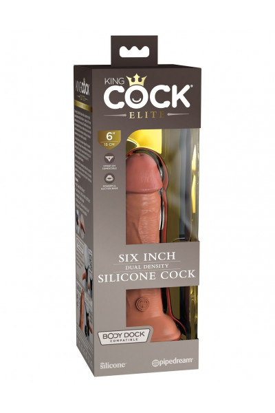 Кофейный фаллоимитатор 6 Silicone Dual Density Cock - 17 см. Кофейный фаллоимитатор 6 Silicone Dual Density Cock - 17 см.