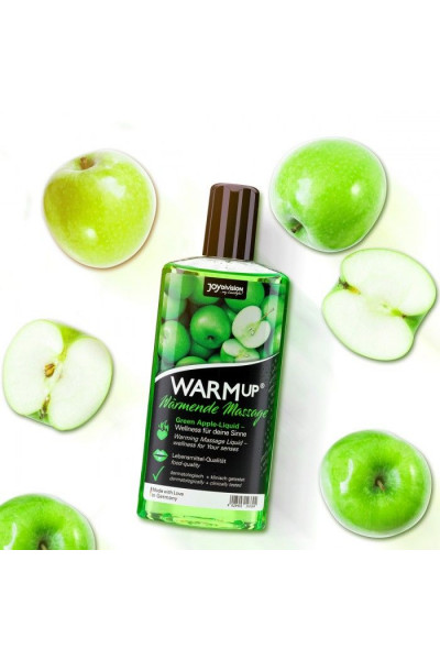 Массажное масло WARMup Green Apple с ароматом яблока - 150 мл. Массажное масло WARMup Green Apple с ароматом яблока - 150 мл.