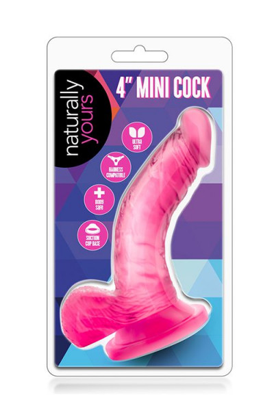 Розовый фаллоимитатор на присоске NATURALLY YOURS 4INCH MINI - 12 см. Розовый фаллоимитатор на присоске NATURALLY YOURS 4INCH MINI - 12 см.