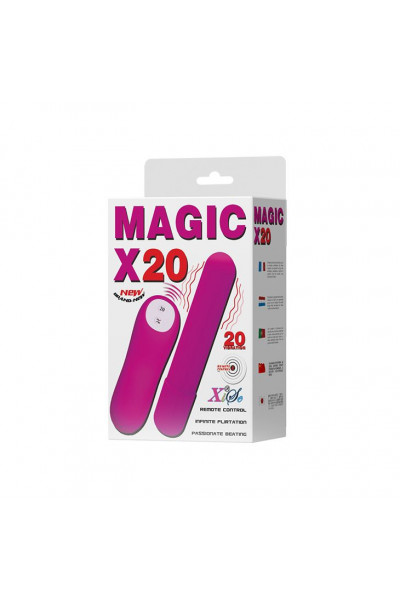 Лиловая удлиненная вибропуля Magic x20 Лиловая удлиненная вибропуля Magic x20