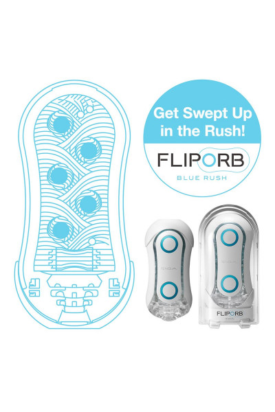 Мастурбатор Tenga FLIP ORB BLUE RUSH Мастурбатор Tenga FLIP ORB BLUE RUSH